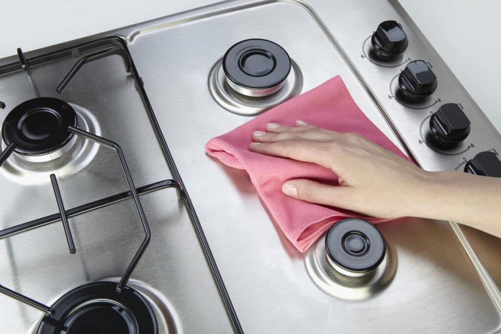 stainless hob cleaning