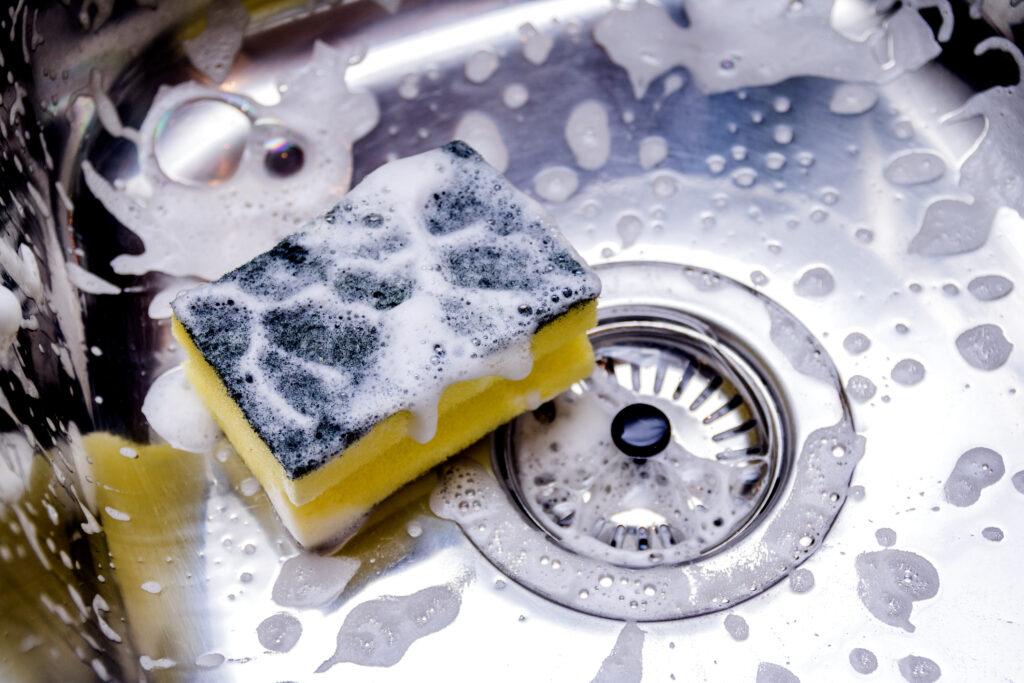 stainless steel sink cleaning