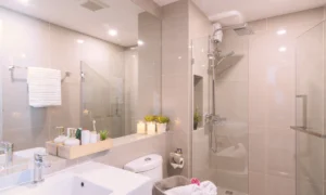 How to clean glass shower doors with hard water stains